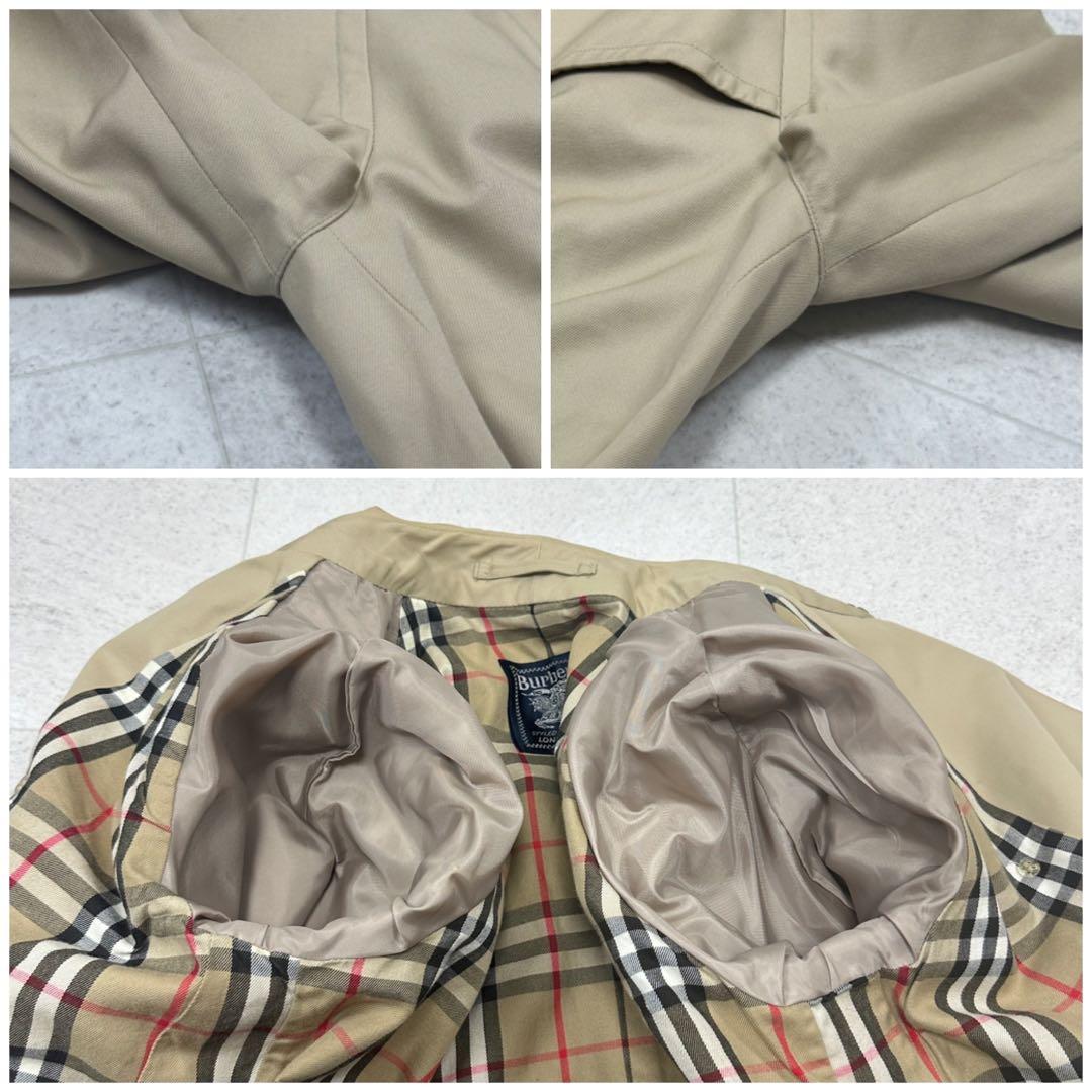 希少 REGD【Burberrys】ダブル トレンチコート ノバチェック 11