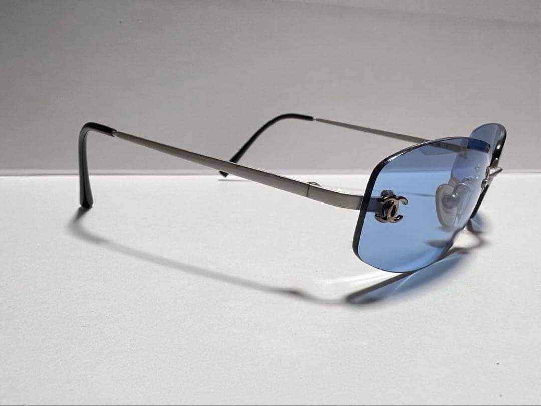 CHANEL ココマーク サングラス　ブルー