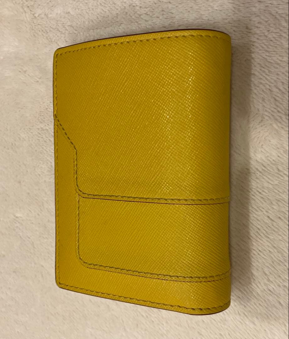 立春値下！MARNI BILLFOLD 2つ折ウォレット イエローXパープル
