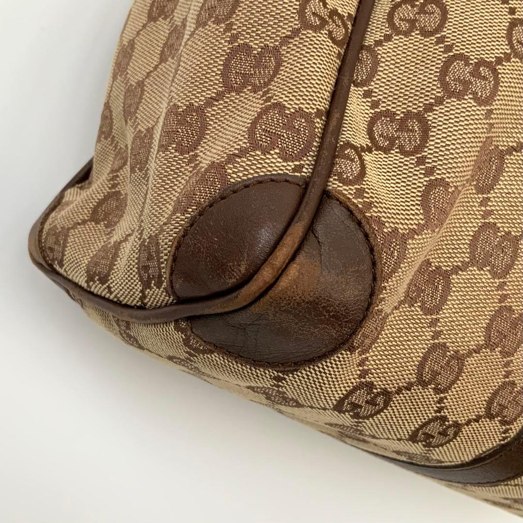 MI5882 GUCCI グッチ シェリーライン ボストンバッグ キャンバス