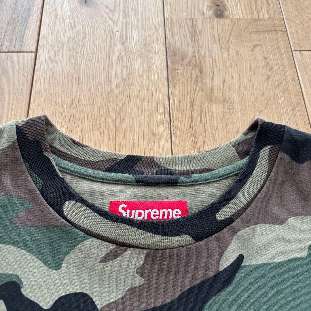 Supreme Small Box Tee Woodland Camo L カモ
