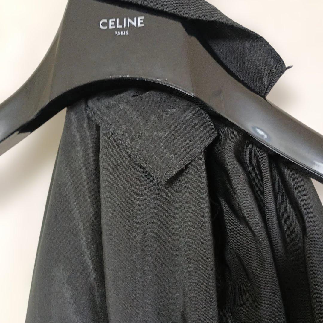 CELINE チェック柄ジャケット フード付48サイズ