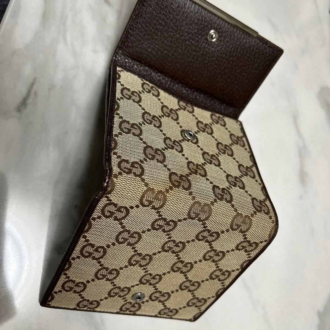GUCCIグッチ GGキャンバス二つ折り財布