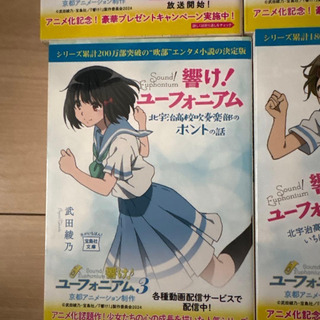 【必見】響け！ユーフォニアム 小説12巻セット（ダブルカバー全11種付き）