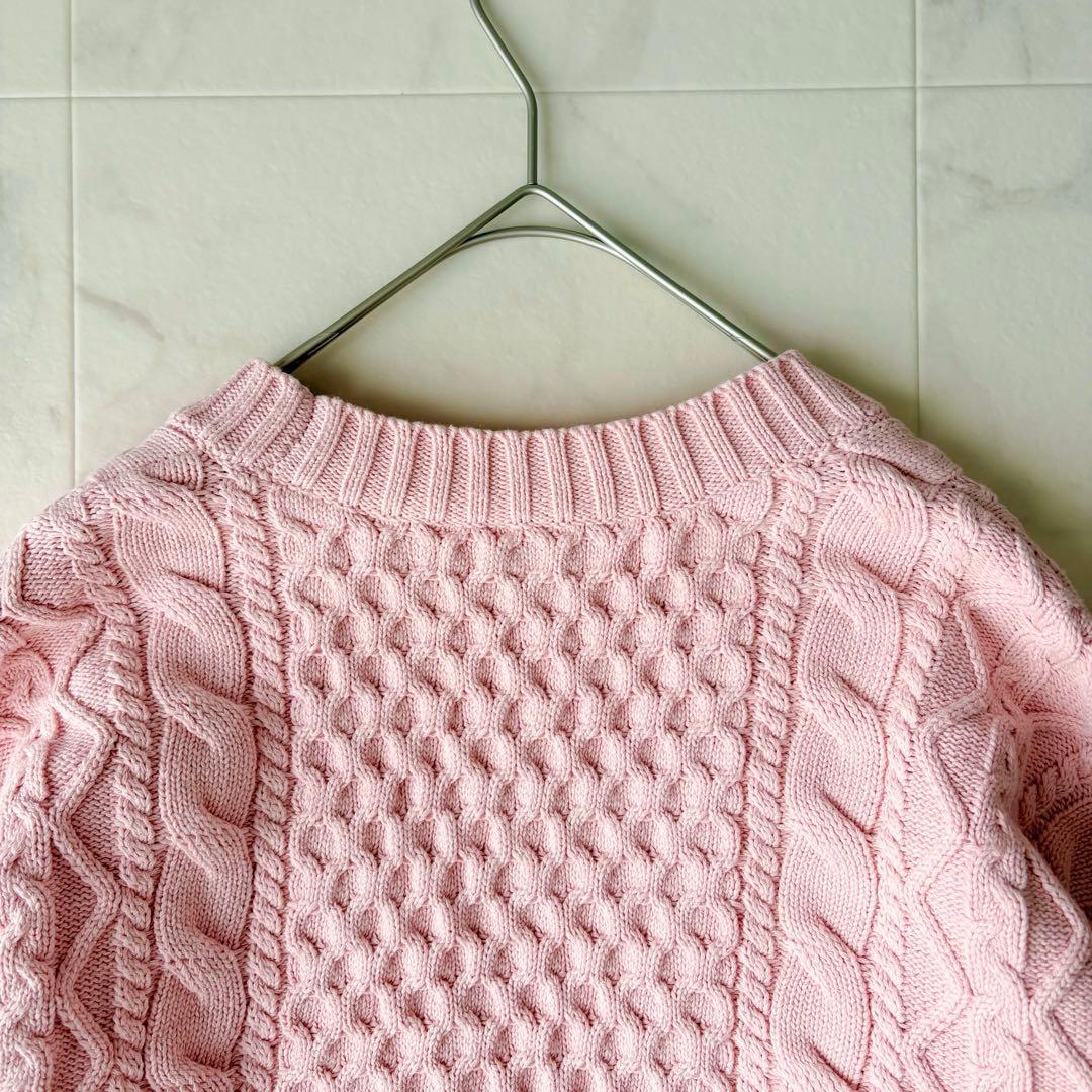 美品✨《DEMY BY DEMYLEE》ケーブル　コットン　ニットカーディガン