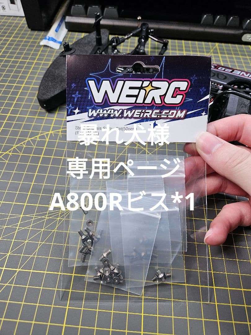 WEIRC スチールシャーシ用ビス 専用ページ