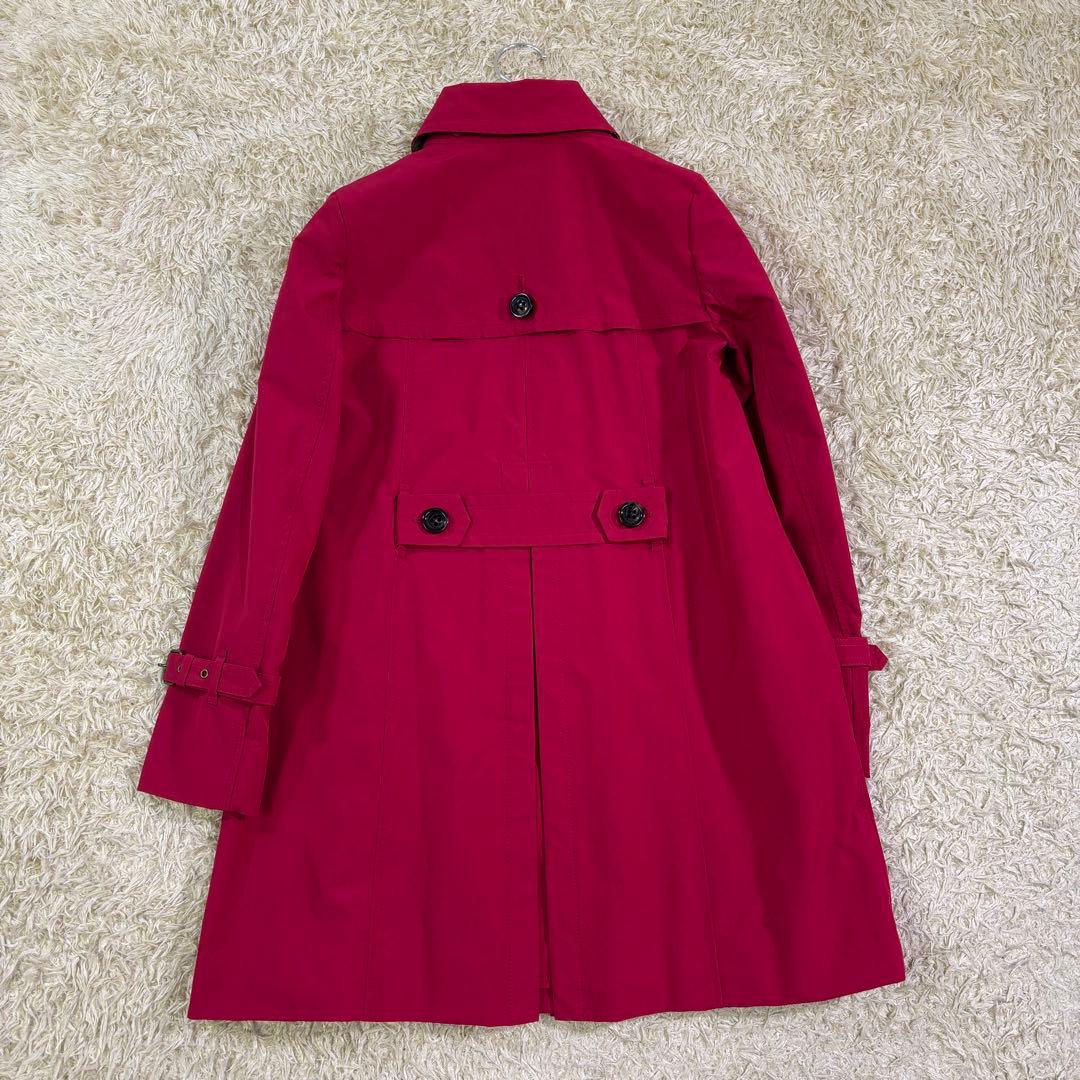 美品　希少カラー　バーバリーブルーレーベル　ノバチェック　トレンチコート