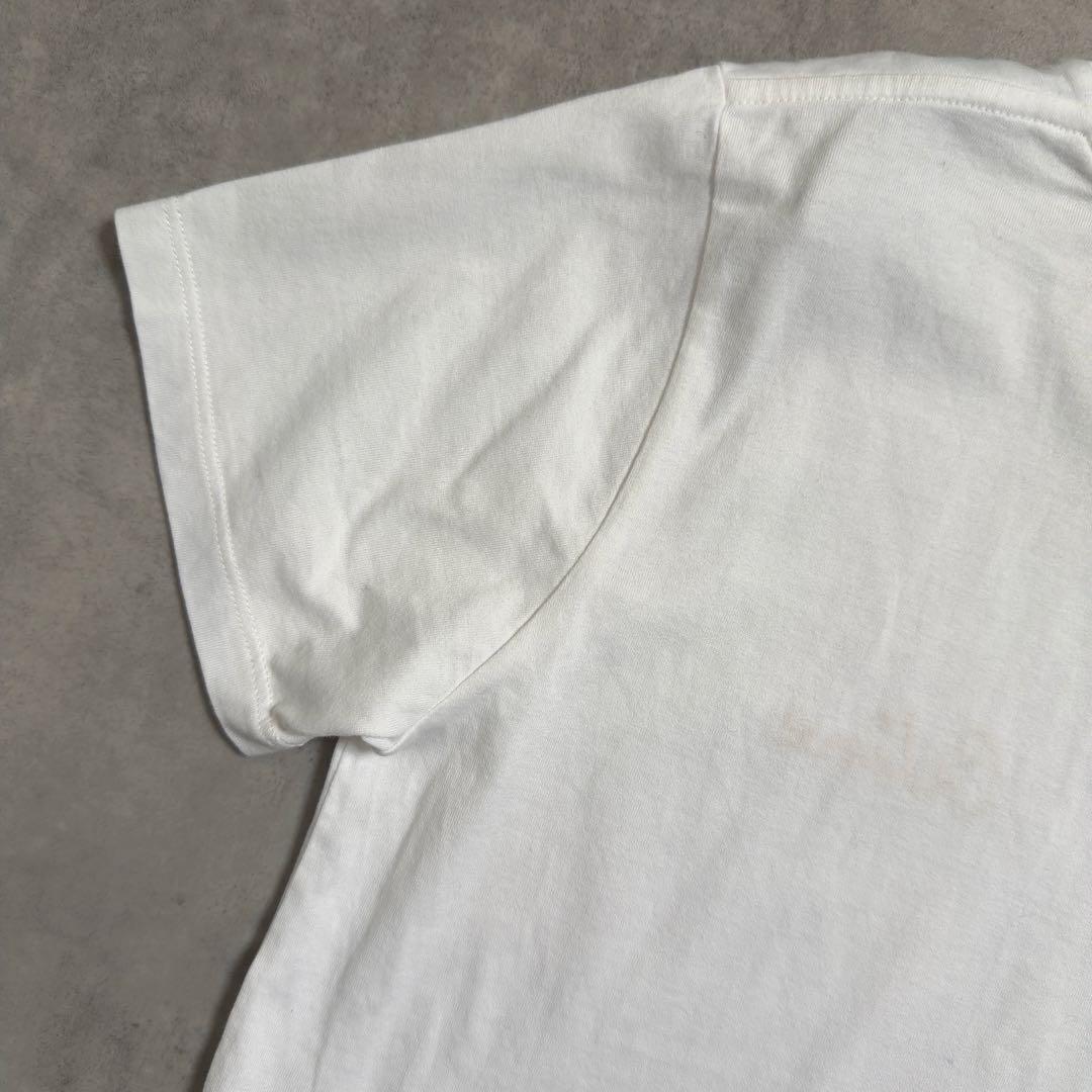 【CELINE】セリーヌTシャツ ホワイト ゴールド刺繍 ロゴ イタリア製S