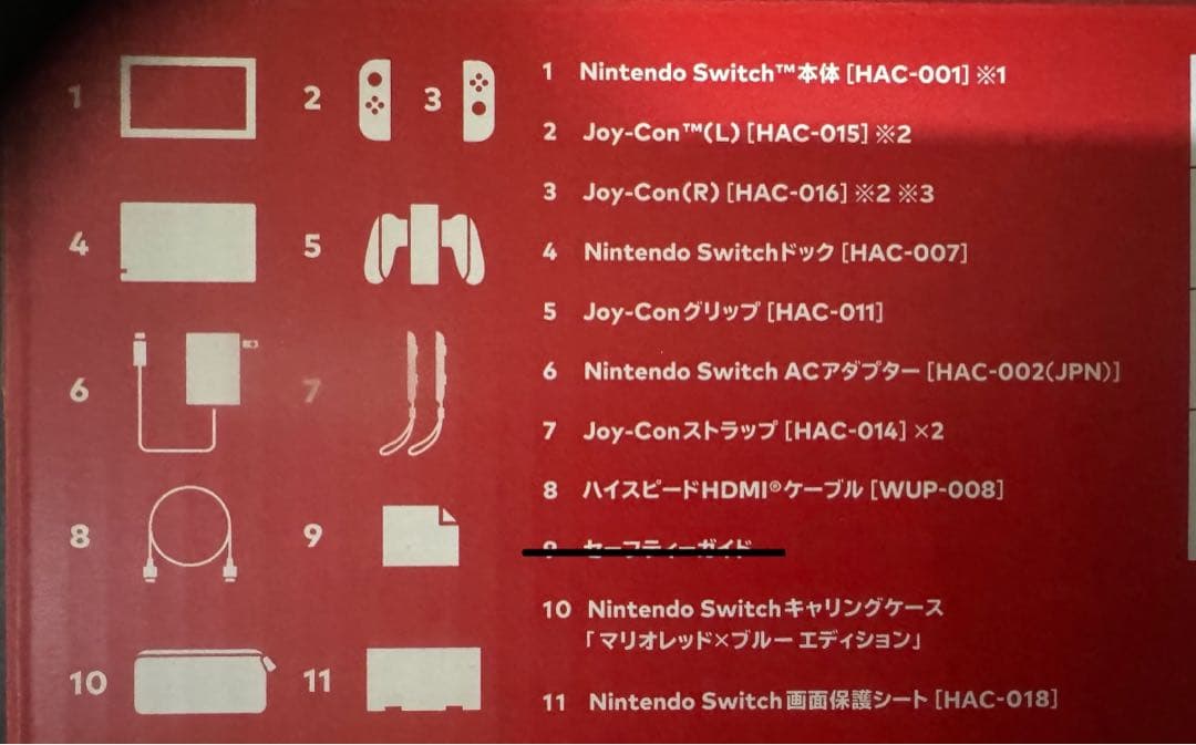 Nintendo Switch マリオレッド×ブルーセット　キャリングケース付