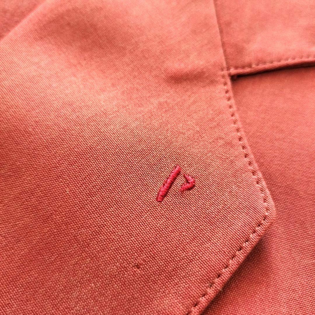 Papas　シルク100% テーラードジャケット　Lサイズ　ロゴ刺繍　裏地ロゴ