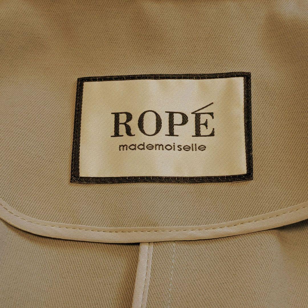 美品・マドモアゼルロペ オーバーライト トレンチコート グリーン 38 ROPE