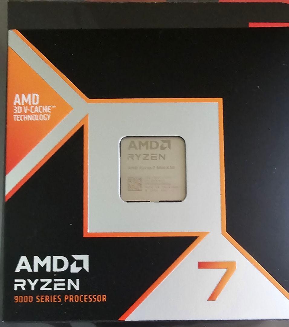 AMD Ryzen 7 9800X3D CPU 新品未開封
