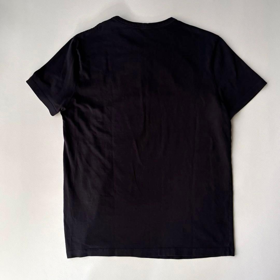 MONCLER モンクレール 半袖Tシャツ フロント シリコンロゴ ブラック M