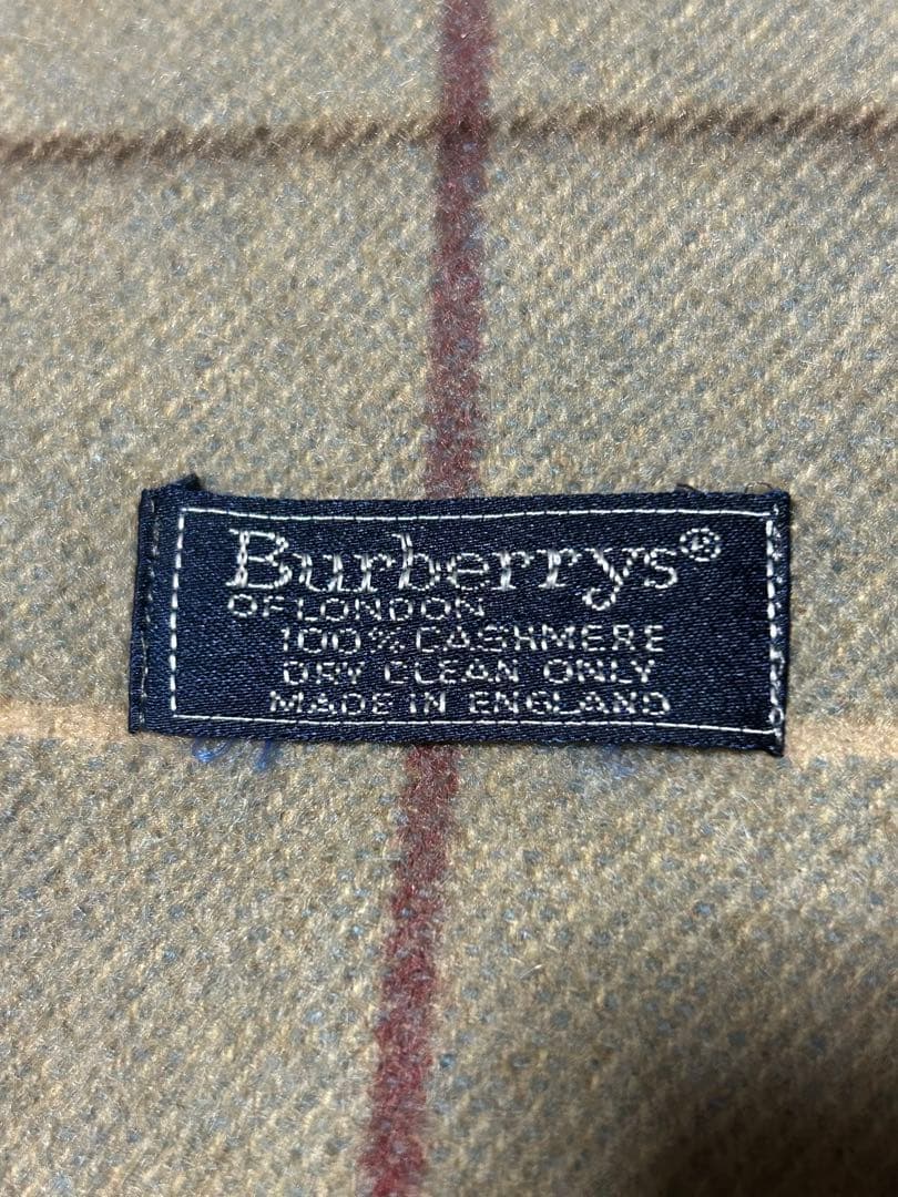 【極美品】バーバリー BURBERRY　カシミヤ 100% チェック柄