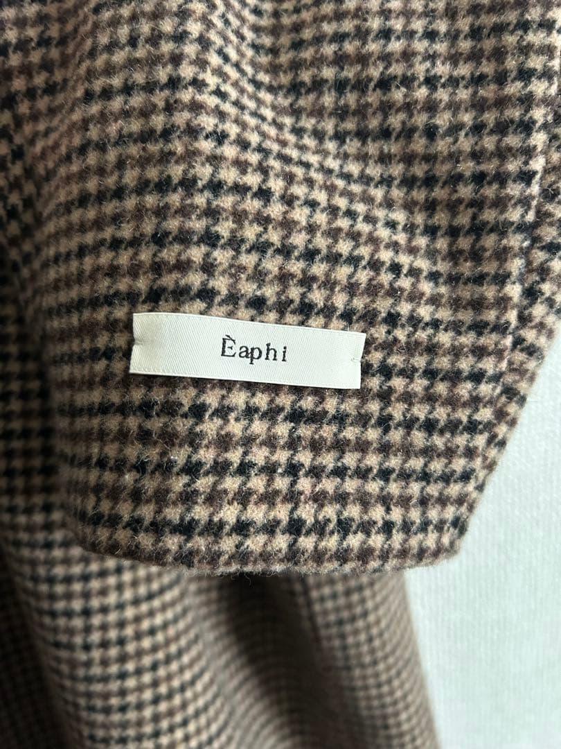 ジャケット・アウター eaphi WOOL LIKE CHECK JACKET