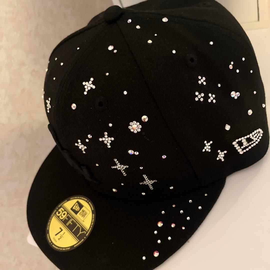 New Era 59FIFTY ジュエルキャップ　LA７1/2 スワロ