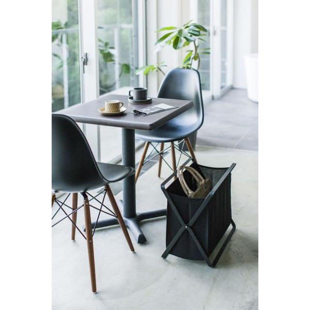 【美品】✨山崎実業 tower✨手荷物収納ボックス ブラック2個まとめ売り