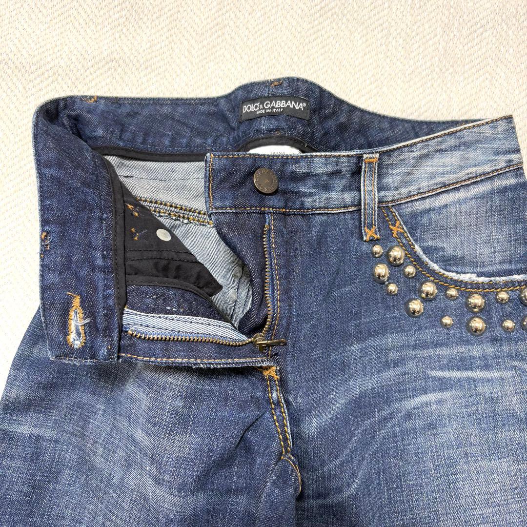 パンツ DOLCE & GABBANA ARCHIVE Y2K STUDS DENIM