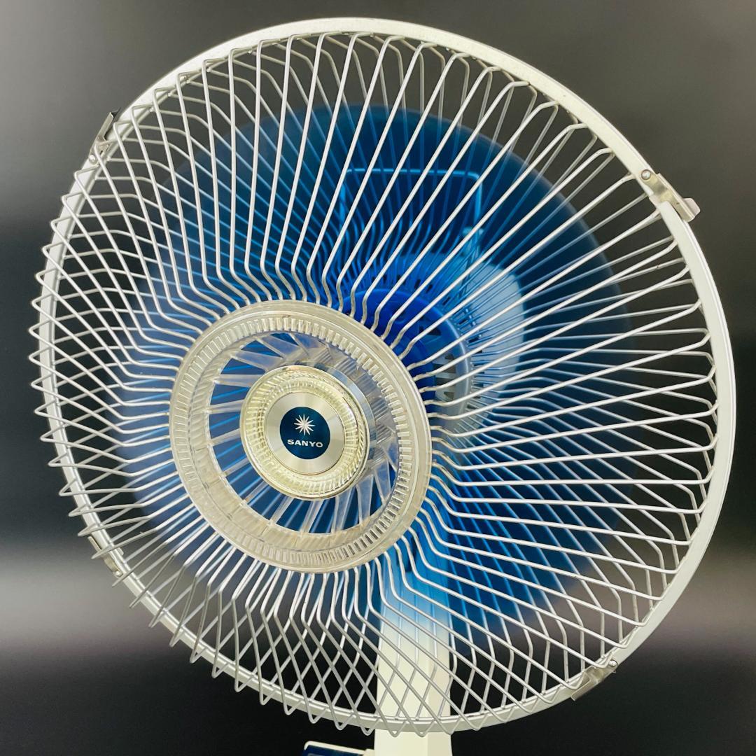 希少 取扱説明書元箱あり 昭和レトロ サンヨー 卓上扇 EF-6PS型【完動品】