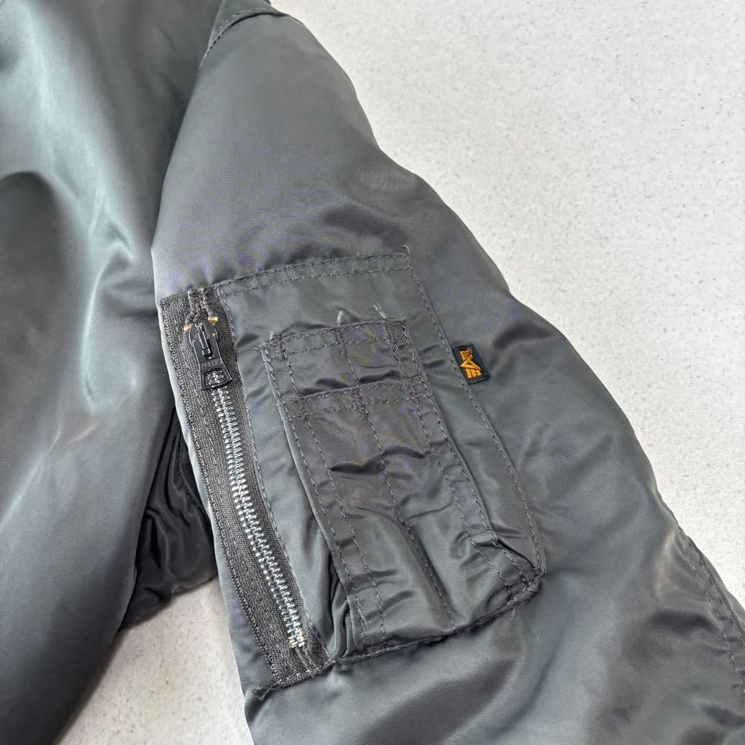 USA製 ALPHA INDUSTRIES ma-1 L 90s 短丈