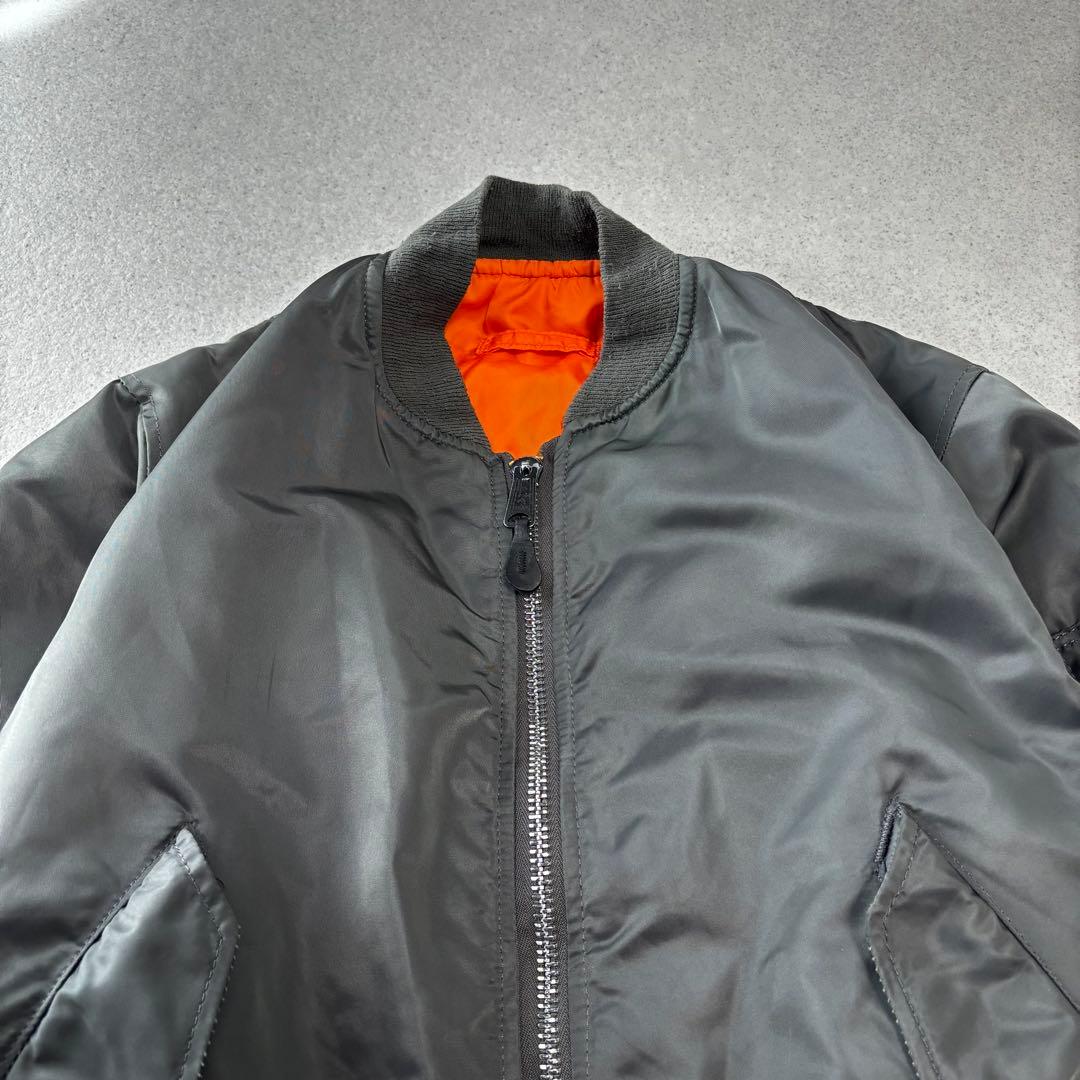 USA製 ALPHA INDUSTRIES ma-1 L 90s 短丈