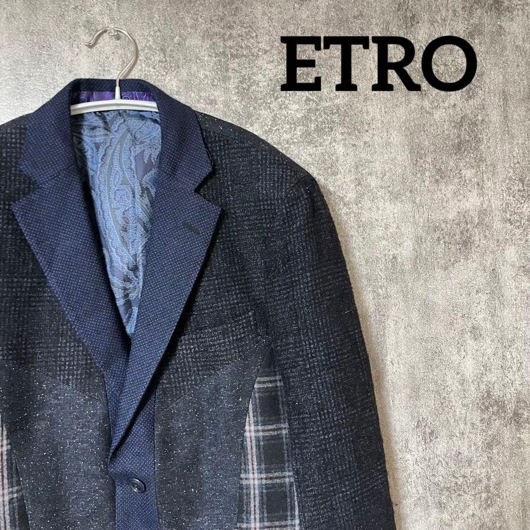 幻の紳士服 14AW ETRO テーラード ジャケット ペイズリー 総裏地