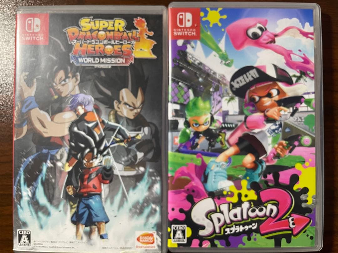 NintendoSwitch カセット2個セットスプラトゥーン2 ドラゴンボール