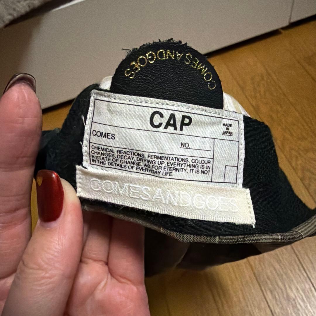 帽子 comesandgoes Check Cap/Beige 1LDK