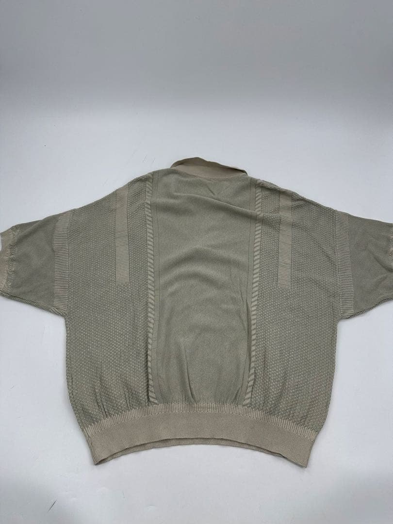 希少/23SS/yashiki/ツボミ ニット ポロシャツ/2