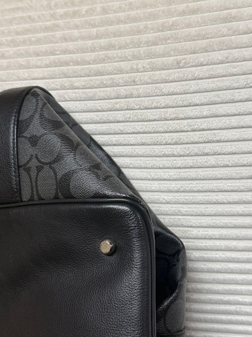 Coach ブラック ボストンバッグ【2】¨̮⃝