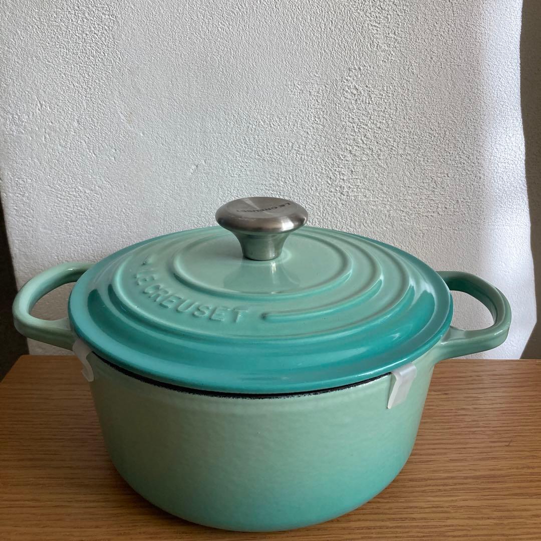 LE CREUSET 両手鍋 18cm クールミント