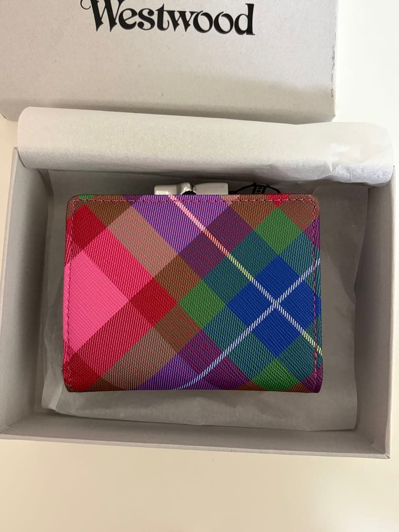 【新品】 Vivienne Westwood タータンチェック 三つ折り財布