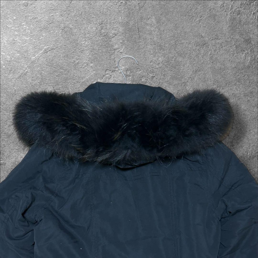 y2k ギャル SLY MILITARY モッズコート ファー フード付き 黒