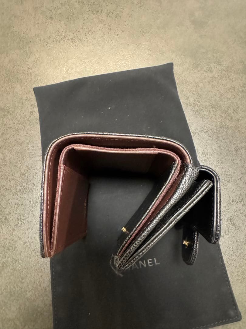 『美品』CHANEL マトラッセ　三つ折り財布　早いもの勝ち