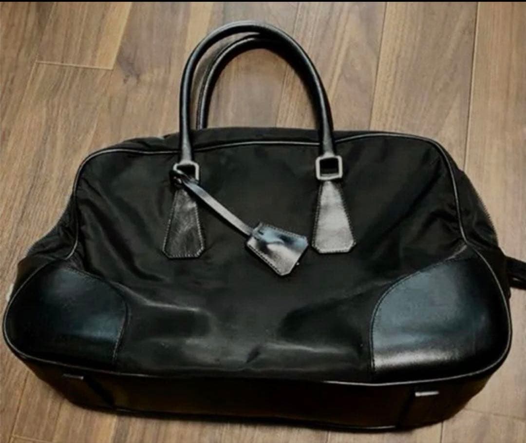 PRADA プラダ ボストン ビジネスバッグ ブラック