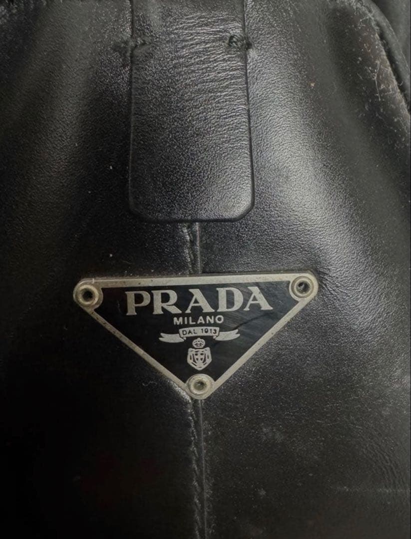 PRADA プラダ ボストン ビジネスバッグ ブラック
