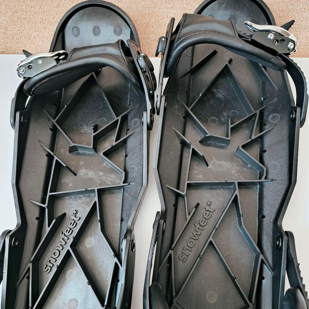 feet スノーシュー 黒 収納バッグ付き
