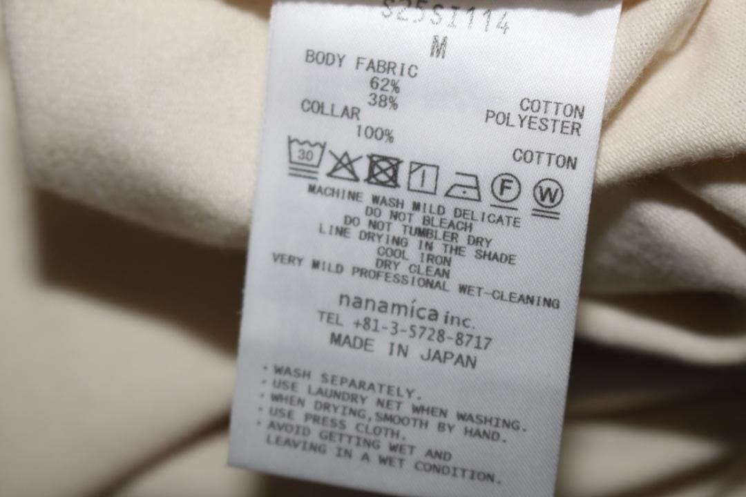 nanamica ナナミカCOOLMAX ポケットTシャツS25SI114