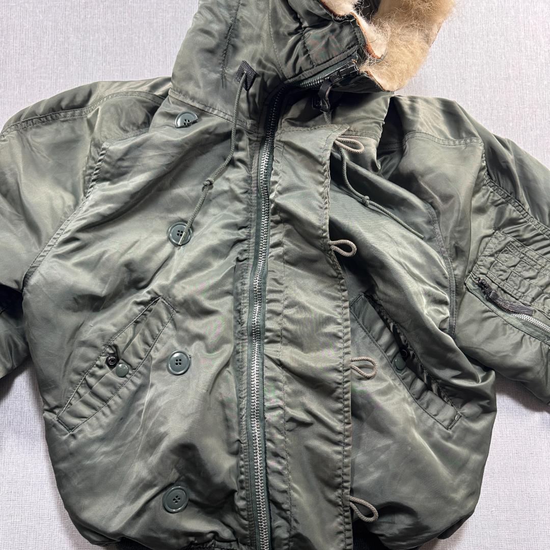 80s 米軍実物 アルファ N-2B フライトジャケット USA製 IDEAL