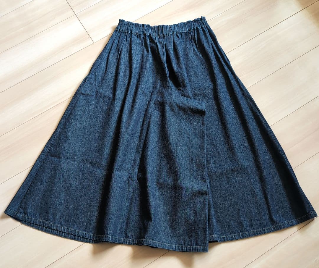 パラスパレス ムラ糸ダンガリーフレアパンツ