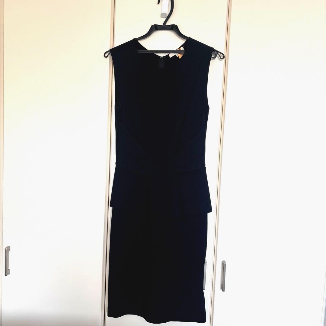 【EPOCA】黒ノースリーブひざ丈ワンピース ジャケットセット