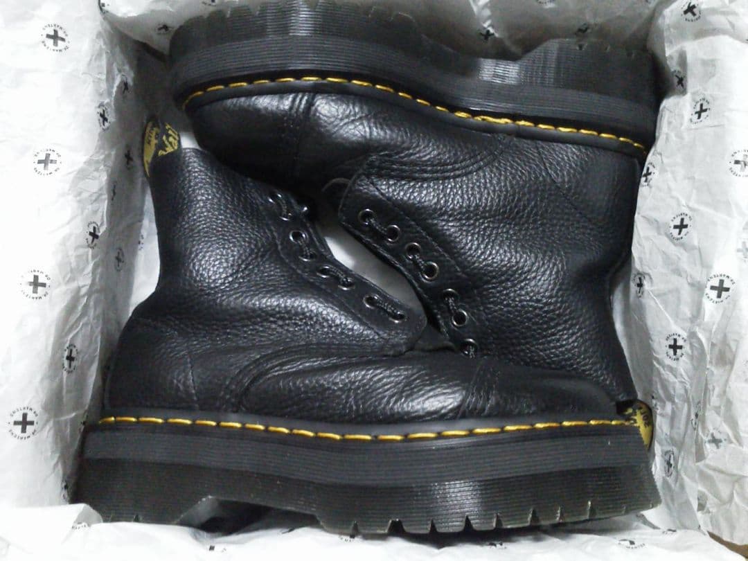 Dr.Martens SINCLAIR UK4 黒 厚底 8ホール JADON