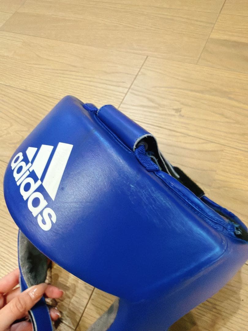 値下げ可　adidas 赤 青　ボクシング　ヘッドギア