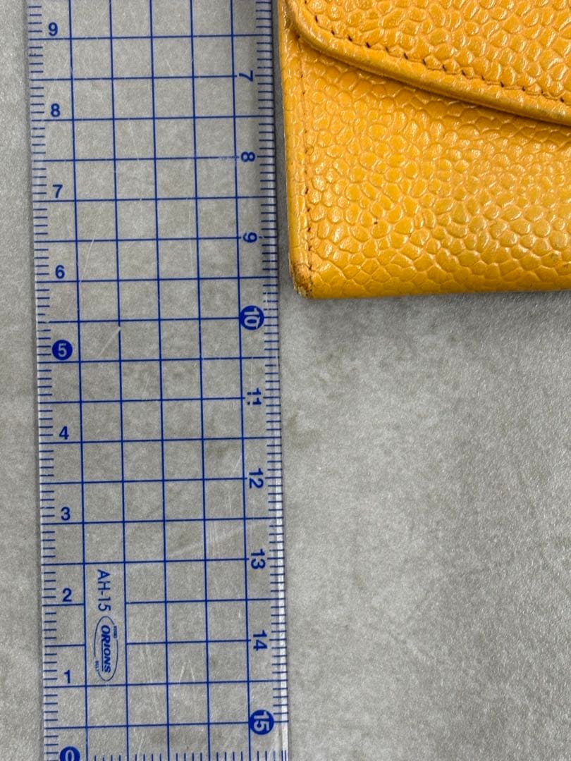 CHANEL シャネル 三つ折り財布 キャビアスキン レトロ刻印有 ジャンク