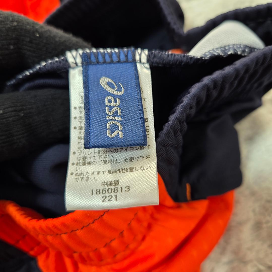アシックスASICS ジャージ上下セット XL　ランニング　スポーツ　オレンジ