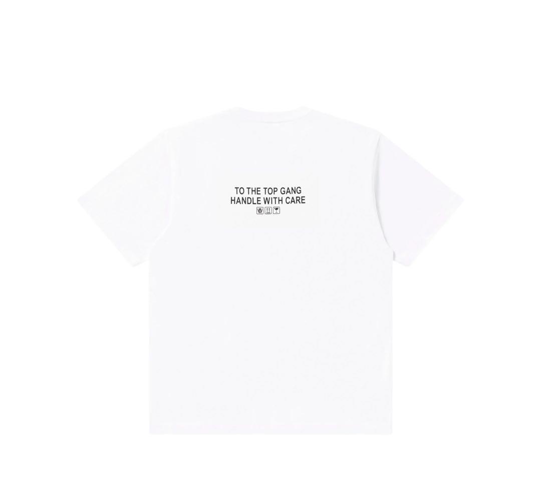 ゆ*き様 ブラックアイパッチ　イエローバックス　Tシャツ　白　ホワイト