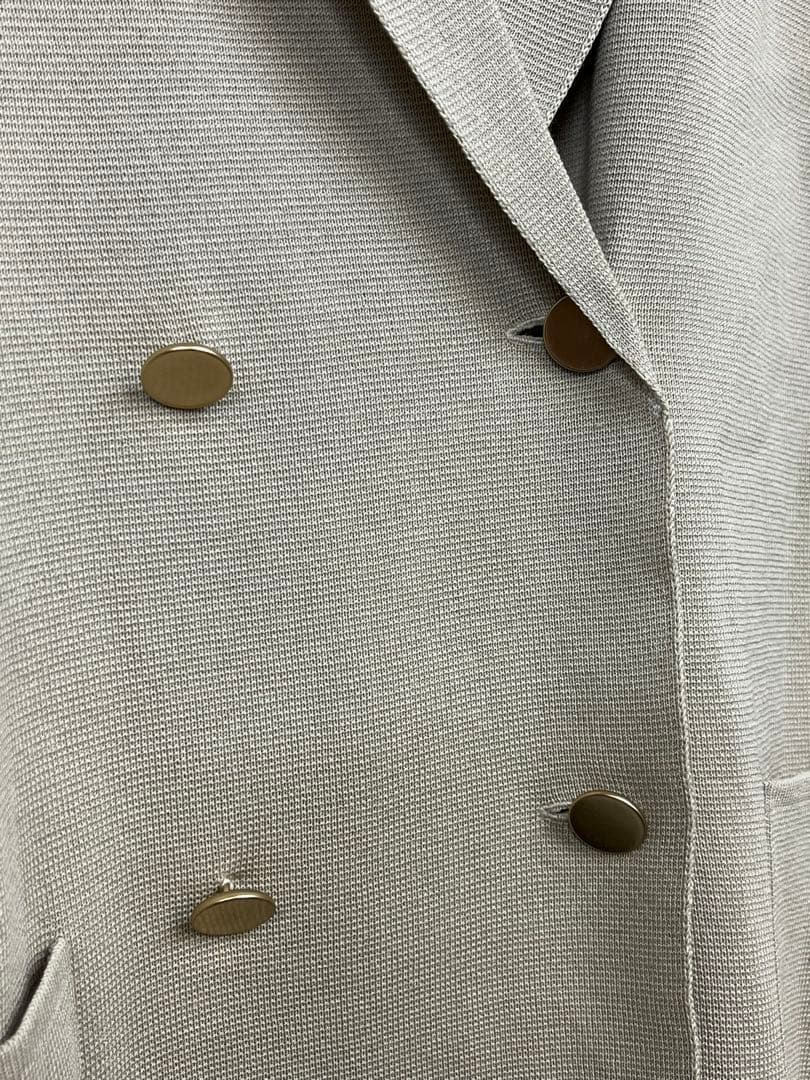 morabito ジャケット ニット ダブルブレスト 金ボタン 38